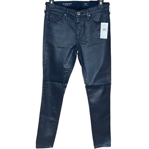 Ag Adriano Goldschmied Denim - AG The Legging Ankle Super Skinny Jeggings Blue Black